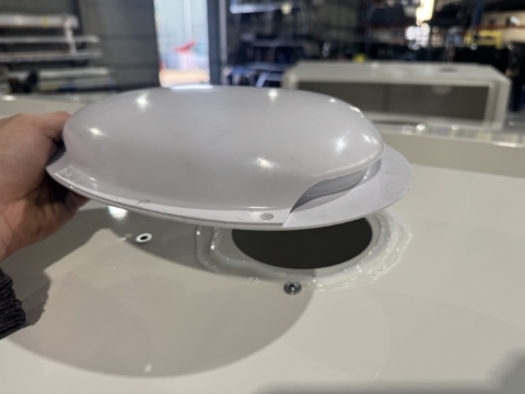 <p>Install the Muller vent like this</p>