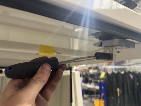 <p>Now try the door. </p><p>Adjust the latch striker here if required. Size:.......</p>