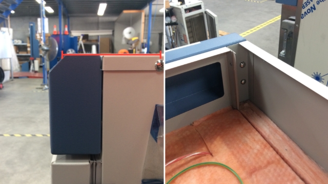 <ol><li>Fit the control panel to the top panel so that it sits level with the lid on. Using screws (<strong>Part 21204A)</strong><strong></strong></li></ol>