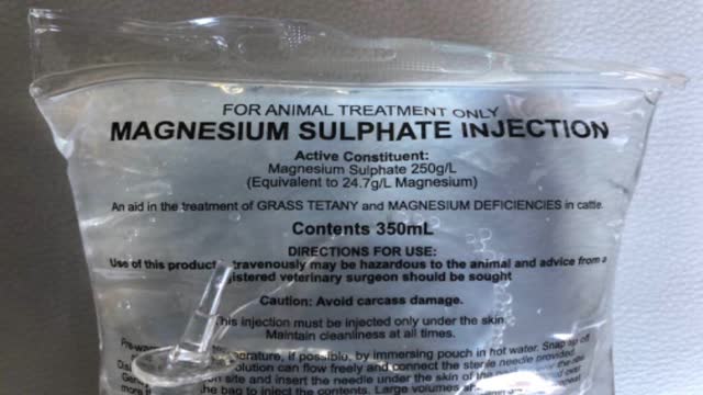 <p>Treat with a bag of Magnesium Sulphate.</p>