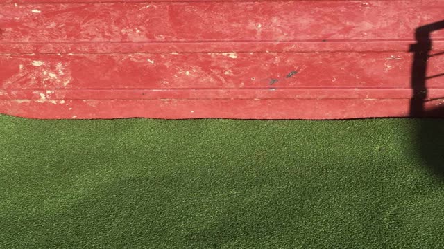 <p>Ensure the trailer is clean.
Fake grass is great for making a no slip environment.</p>