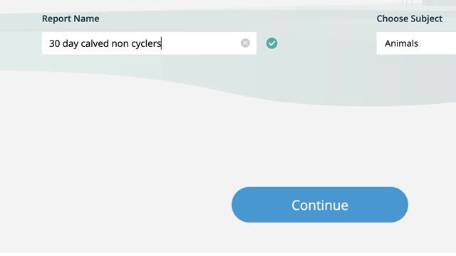 <p>Name you new report and choose continue.</p>