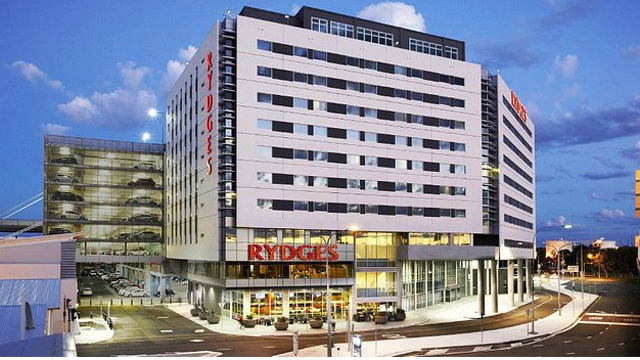 <p>Hotel: Rydges Sydney Airport</p>
<ul>
<li>8 Arrivals Court</li>
<li>GG plans to arrive there at 4:30pm</li>
<li>Confirmation Number - 61045762 - Derek $519 - 2A &amp; 2C</li>
</ul>
