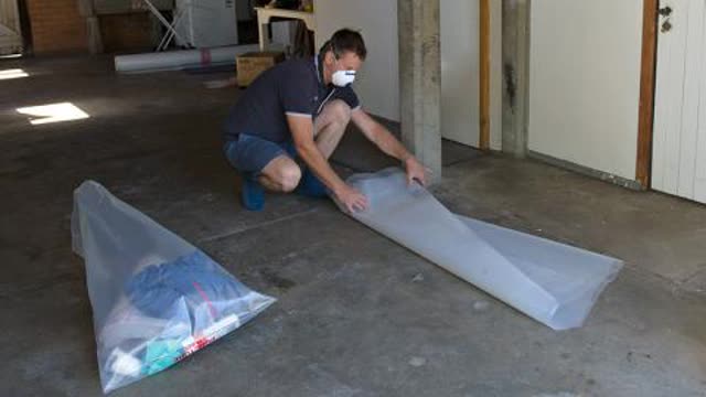 <h4>Personal clean-up</h4>
<ul>
<li>Dispose of disposable masks and overalls safely after you have finished the job. The mask and overalls are asbestos waste.</li>
<li>Don’t take overalls home or wear them in vehicles. This will prevent people at home being exposed to asbestos fibres.</li>
</ul>
