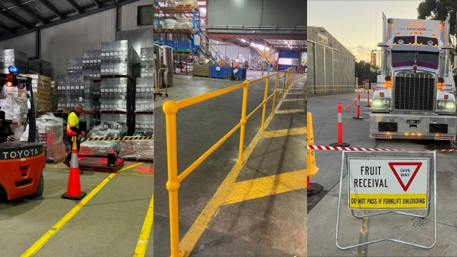 <p><strong>Traffic Management</strong></p><ul><li><p><strong>Segregation:</strong> Check controls to keep pedestrians and moving vehicles, forklifts, tractors, EWP apart are in place (e.g., physical barriers, exclusion zones, marked walkways).</p></li><li><p><strong>Routes &amp; Maintenance:</strong> Verify roads maintained and drivers follow site rules/speed limits.</p></li><li><p><strong>Signage:</strong> Check signage for speed limits, warnings of mobile plant, and pedestrian crossings displayed.</p></li><li><p><strong>PPE:</strong> Confirm high-visibility clothing used where required.</p></li><li><p><strong>Seatbelts:</strong> Check seatbelts used in vehicles and mobile plant.</p></li></ul><p></p>