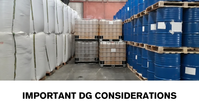 <p>Manifest Requirements: If the quantity of DG on site
exceeds specified limits, a manifest (inventory of DG) is required. This must be reported to Worksafe and the local fire brigade.</p><p>Placarding: Sites storing DG must display appropriate
warning signs (placards) to indicate the presence and nature of the hazards.</p><p><span>Storage Guidelines: DG must be stored in designated areas, following strict compatibility and quantity limits. Note: Moving a DG storage location requires a new Chemical risk assessment.</span></p><p>Emergency Preparedness: An emergency plan outlining procedures for spills, fires, or leaks involving DG is essential.</p>