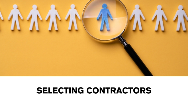 <p>
<span>Prior to
engaging a contractor, evaluate the contractor according to the risks
associated with the services to be delivered. Consider factors like
construction activities, confined space entry, work at heights, electrical work, and use of hazardous
substances. </span><br></p>