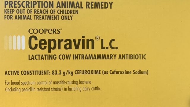 <p><strong>Please READ/ UNDERSTAND AND CONVEY TO STAFF information on correct usage and click the complete step.</strong></p><p></p><p><strong>USE</strong></p><p>For treatment of mastitis ONLY. This is a TWICE A DAY TREATMENT</p><p><strong>DOSE</strong></p><p>Clean teat end with a teat wipe. Insert one tube at each milking on twice a day milking in effected quarter for a maximum of 3 treatments.</p><p><strong>WITH HOLD</strong></p><p>Withholding period. Milk 3 days on twice a day milking. Alternative milking intervals will need a variance in withhold. Meat 7 days. Don’t feed milk to sale calves.</p>
