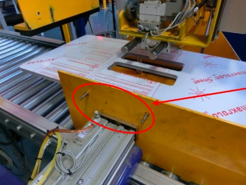 <p>Step 3: Using the correct template, place studs in locating holes of backing plate and fit nuts so that the template is secure.</p>