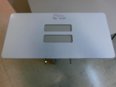 <p>Step 2:
Select the correct bag
template for the finished
length of bag on the
BPO.</p>