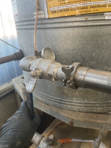 <p>Make sure the hot water cylinder is closed so that it can fill back up</p>