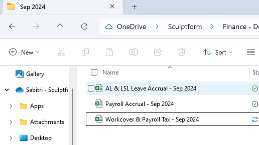 <p>Payroll Journal</p><p>Note- If we process this month’s pay (Sep) next month (Oct) then we must create an accrual journal to include this month’s expenses which will be paid next month.</p><p>Always bear mind adjust the accrue expenses for actual month.</p><p>Example:</p><p>For example, we will pay the last 2 weeks’ pay on Oct 9, 2024, which include 6 days of Sep. In this case we must create payroll accruals journal for 6 days (23 to 30 Sep) in 30/09/2024 and Credit journal on 1/10/2024.</p><p>Open the copied payroll Journal excel spreadsheet</p><p>Copy & paste last payroll figure on Data and update the figure on payroll Journal</p>