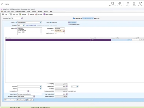 <p>Note - Sending for payment International MYOB invoice to Sabi should be on the due date of the invoice. Make note on the header title of the due date of invoice to get notice.</p>