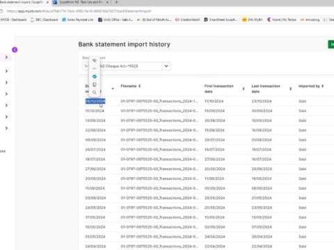 <p>Click Open and Import</p><p>Bank transactions > Status (Unallocated)
Process the deposits and withdrawals the same as you would in MYOB AU</p><p>2.</p><p>Processing NZ Bank feeds</p>