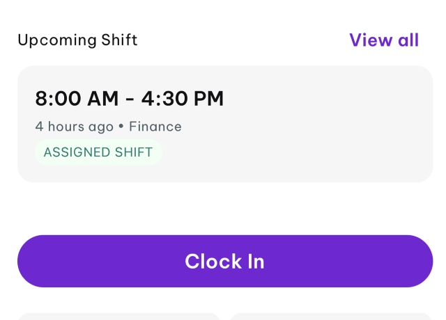 <h2>Option 1: Clock In &amp; Clock Out (If you Prefer)</h2><p></p><ol><li><p>Open the Employment Hero Mobile App.</p></li><li><p>Clock In when you start work.</p></li><li><p>Clock Out when you finish work.</p></li><li><p>Your timesheet will be automatically populated based on your clocking records.</p></li></ol><p></p>