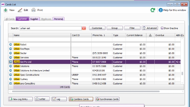 <p>Check MYOB for any duplicate company cards.</p><p></p><p> If duplicates are identified, combine the records as required.</p><p></p><p>Once completed, proceed to edit and update the company card with the approved details.</p>