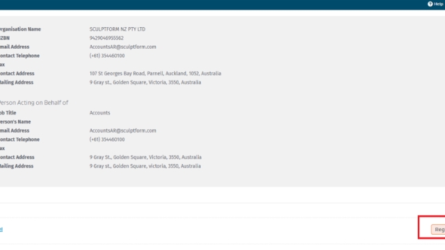 <p>Double check Details </p><p></p><p>>> Register</p>