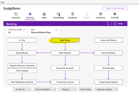 <p>MYOB Procedures for international payment – How to apply payment through bank feed</p><p></p><p>Go to bank feed</p>