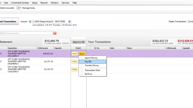 <ul><li><p>Click New</p></li><li><p>Click on pay Bill</p></li></ul><p></p>
