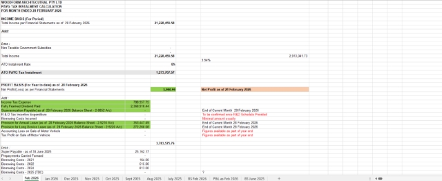 <p></p><ul><li><p>We do this monthly to calculate income tax need to be paid each month.</p></li><li><p>Income tax Instalment Calculation excel sheet - Create different sheet for each month as per screen shot</p></li></ul><p></p>