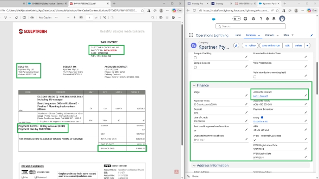 <p>Can obtain the <strong>debtor’s account information </strong>from the <strong>Debtor’s Company Card</strong> in SF.</p><p></p><p>Open all invoice copies to verify that all the details are correct and that the total balance is accurate.</p>