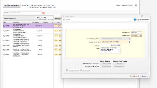<p>After finishing allocating all the transactions Hit Reconcile button.</p>