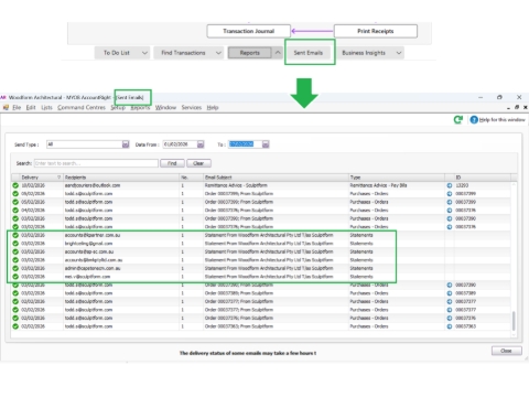<p>To check if all EOM statements have been sent to each debtor:</p><p></p><p>Go to MYOB → Sent Emails.</p>
