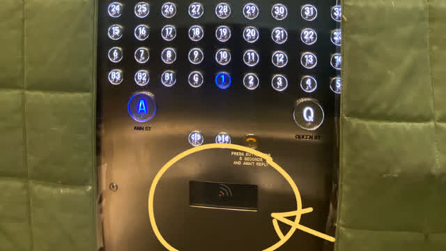 <p>In the lifts, please tap your fob on sensor before pressing your level in lifts. Always have your keys for access the building.</p>