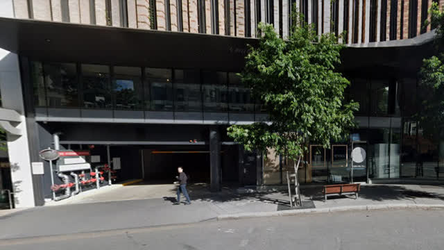 <p>Your parking entrance is via 550 Queen St, Brisbane City. Use the fob the access the roller doors.</p>