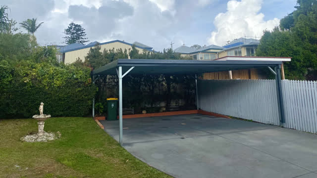 <p>You can park two cars in the carport.
• Additional cars can be parked in the driveway or on the street front.</p>