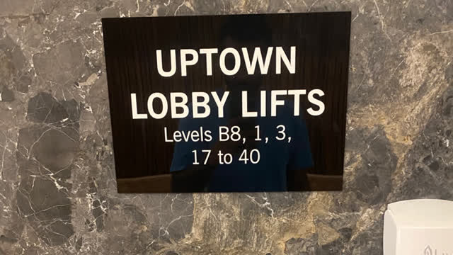 <p>Make sure to use the right lifts (the building has many lifts for different sections).</p>
