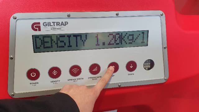 <p>Use the up and down arrows to adjust value to match measured weight.
See: "Measuring Bulk Density of Product"</p>