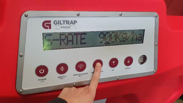 <p>Press the "Spread Rate" button to enter the spread rate menu</p>