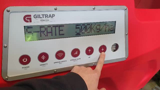 <p>Use the up and down arrows to adjust value to desired rate.
Tip: Press the "Spread Rate" button to select individual numbers to adjust</p>