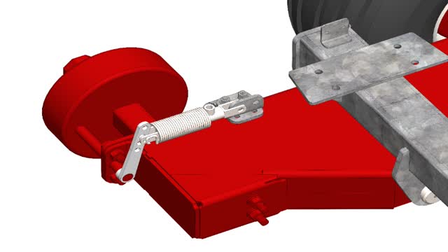 <p>Fit brake arm, circlip, and brake ram</p>