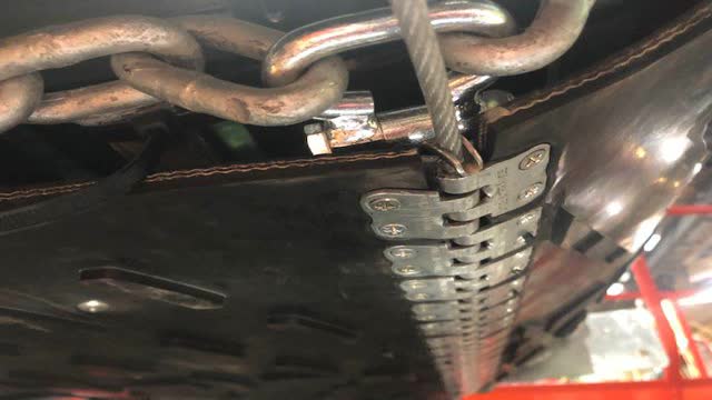 <p>Fit and bend washer on end of wire to retain</p>