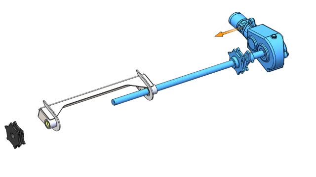 <p>Refit gearbox, shaft and sprocket into new drive assembly</p>
