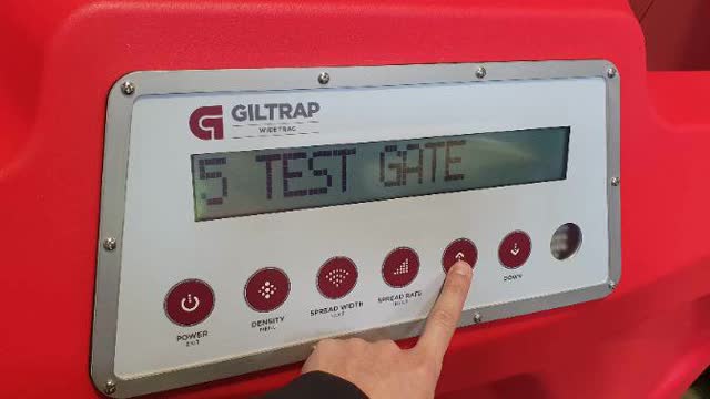 <p>Use the up arrow to navigate through the menu to "Test Gate"</p>