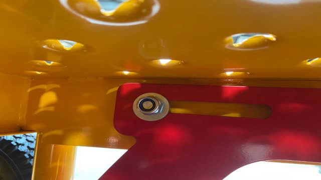 <p>Push footboard in towards the bins for transportation. Start on RHS placing the bolts, washers and nuts in loosely leaving the LHS bolts out until you place footboard step into place; the next step.</p>
