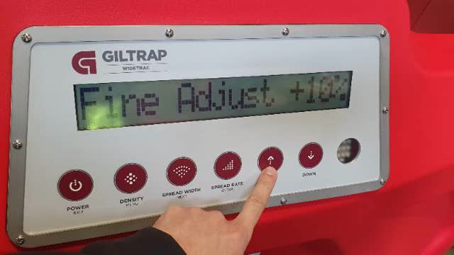 <p>Use the up and down arrows to adjust the fine tune % value up or down</p>