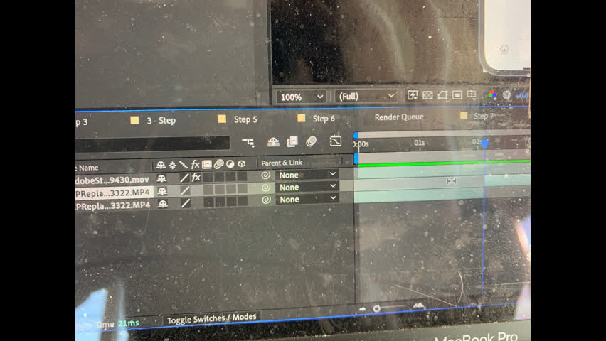 <p>There will now be two video layers.
The light area is where the video is.</p>
