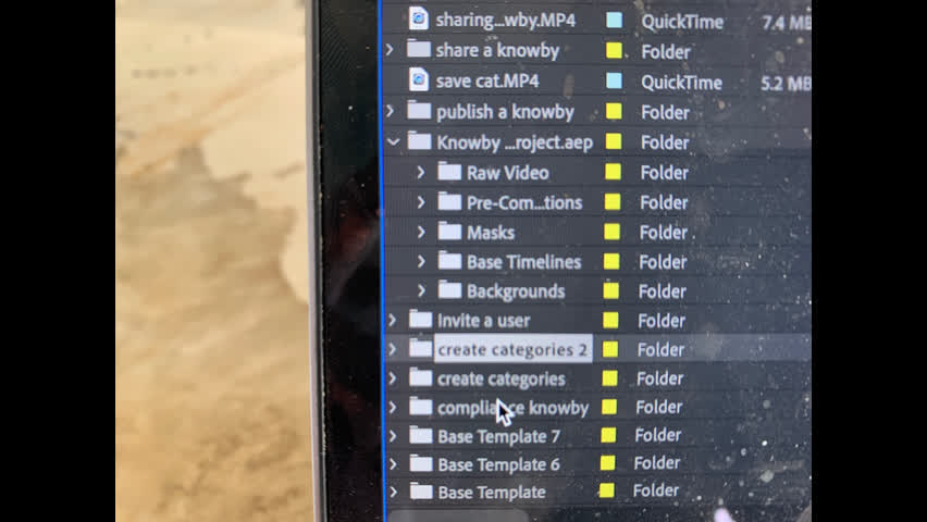 <p>Each project is kept in a file
Use command D to duplicate a file so we now have two create categories files.
Push return and rename the new file for the next project.</p>
