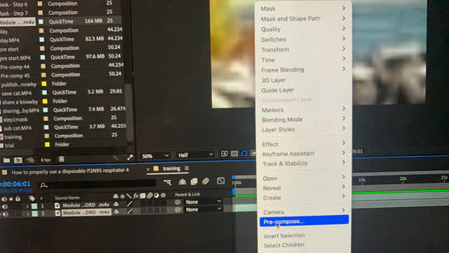 <p>Right click and pre compose</p>