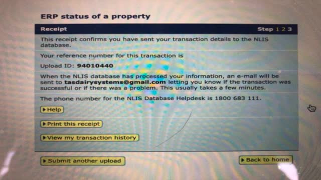 <p>If you’ve done everything correct a receipt will be issued</p>