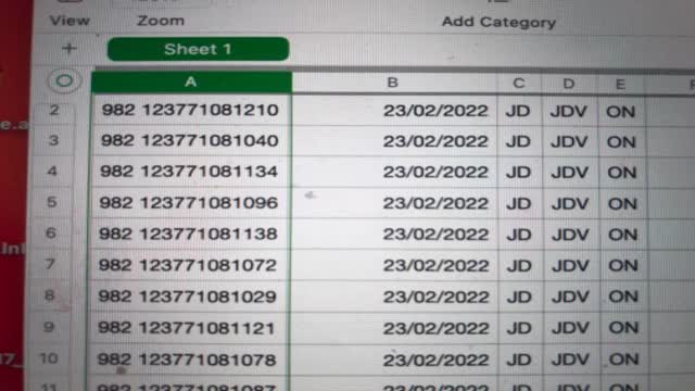 <p>Now copy and paste so the entire columns are filled like this</p>