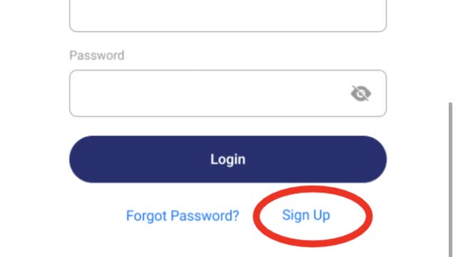 <p>Select the sign up link NOT the log in link.</p>