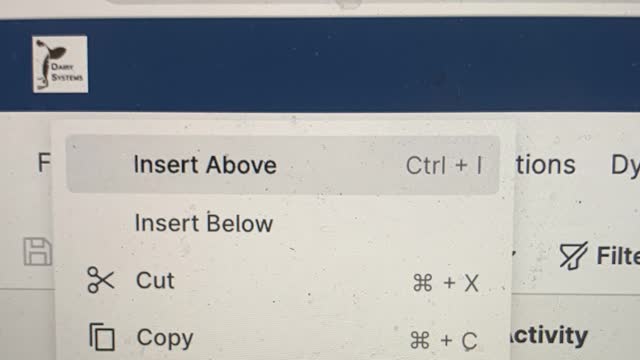 <p>If you want to modify a program highlight the row below the program. Right click and choose insert above.</p>
