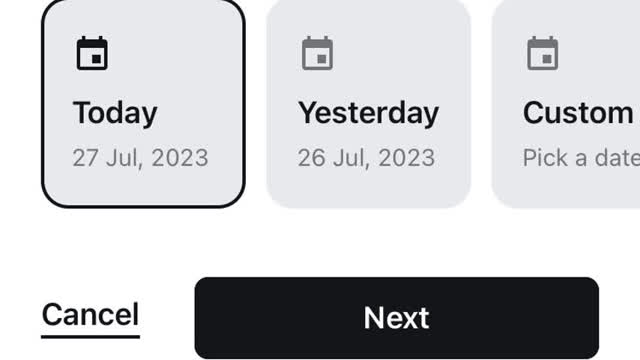 <p>Today will be pre selected and as you are doing this as they come out of the paddock just choose next.</p>