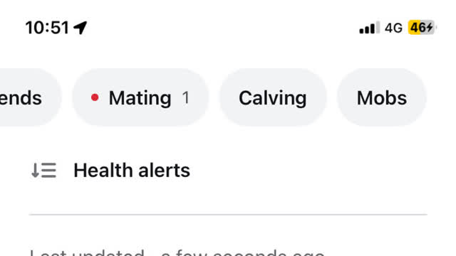 <p>Open the Calving pill along the top menu.</p>