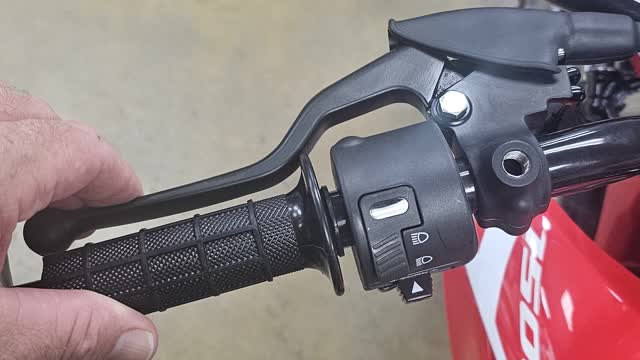 <p>Pull the clutch lever, feel for enough clutch engagement, not a lot of free-play on the cable
If the cable is too loose then adjust it at the base of the clutch lever,
A little free-play is good</p>
